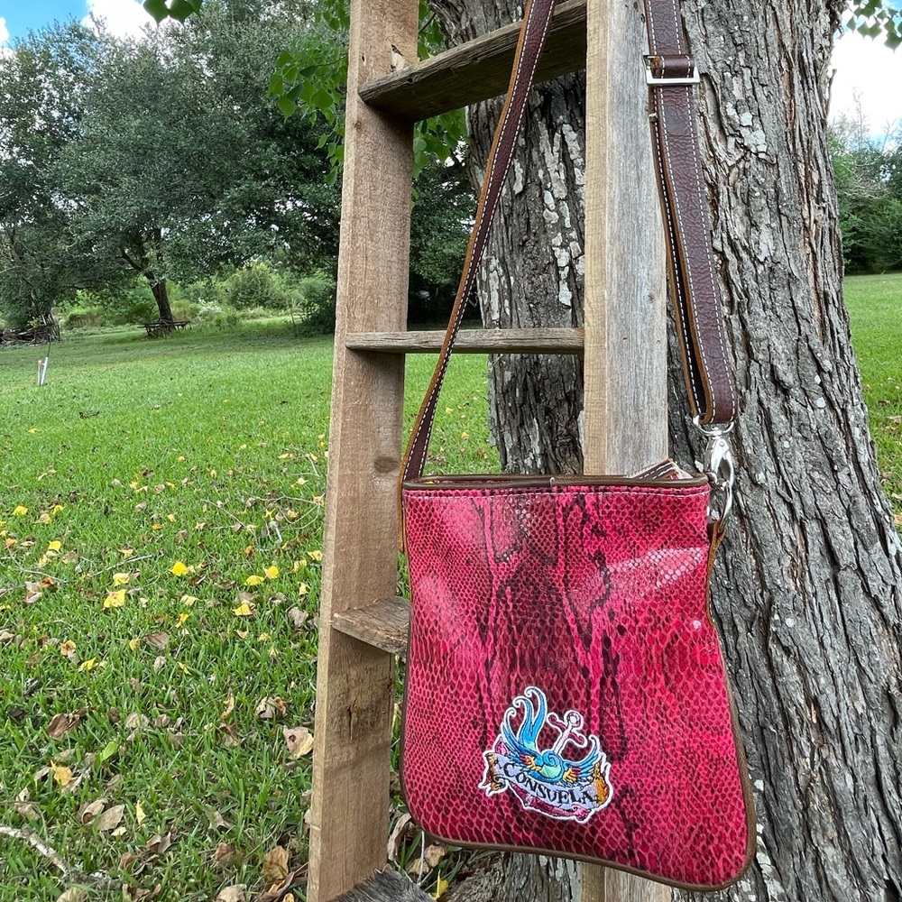 Consuela Red Crossbody Bag